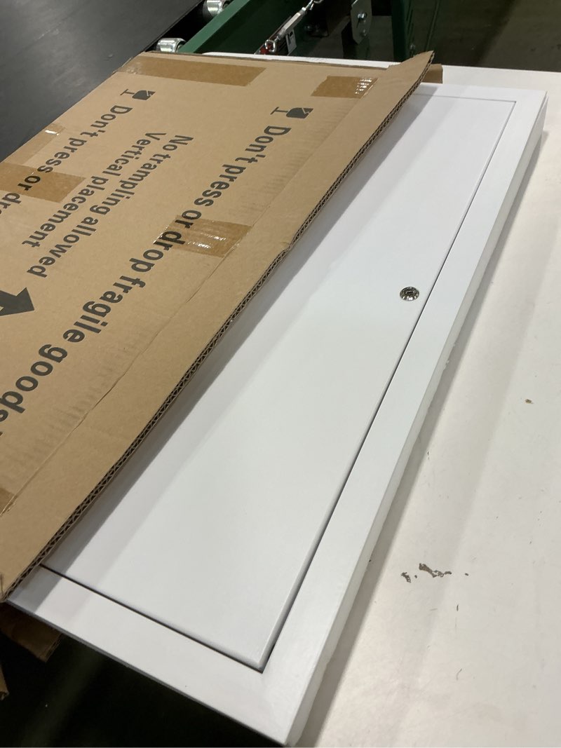 Condition photo showing Good Condition for Thicken 1mm 12 x 24 Access Panel for Drywall,Attic Door, Ceiling Access Panel for Drywall,12x24 Metal Access Panels are Thickened to 1mm to Solve The Problem of Fragile Panels(Screwdriver Latch) Thicken 12*24