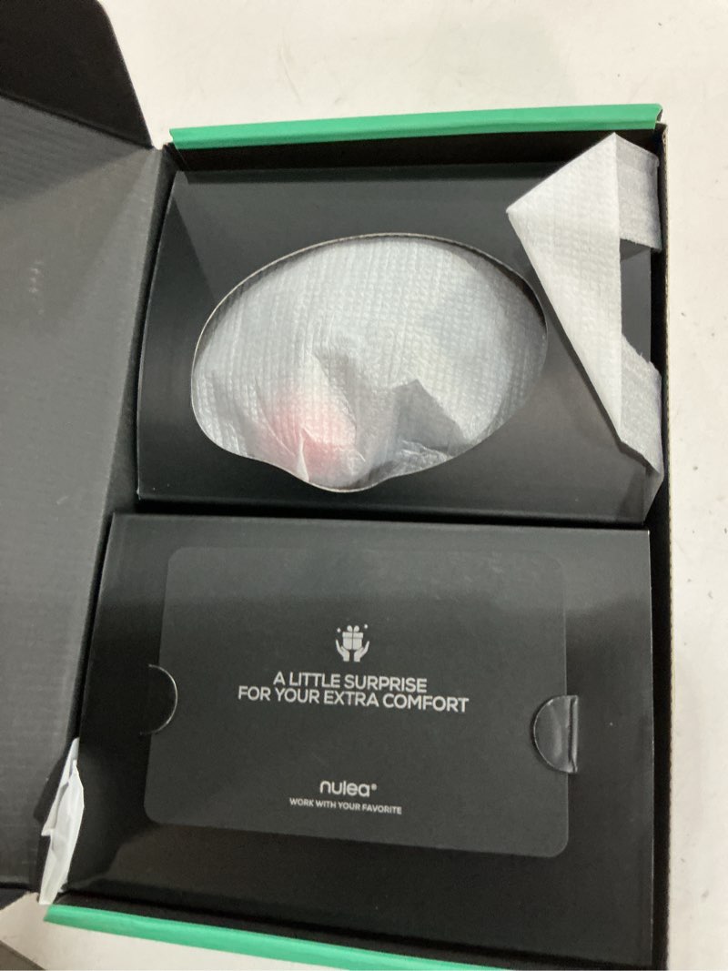 Condition photo showing New/Like New for nulea m501 wireless trackball mouse, rechargeable ergonomic, easy thumb control, precise & smooth tracking, 3 device connection (bluetooth or usb receiver), compatible for pc, laptop, mac, windows. a-red