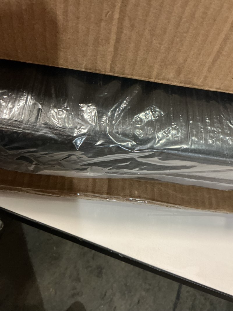 Condition photo showing Good Condition for 4Ft Folding Table Adjustable Height Portable Folding Tables Heavy Duty 400 lbs Capacity, Wood Grain Tabletop for Working Meeting Parties, Picnic, Camping, Weddings, Garden Dining-Black (4FT)