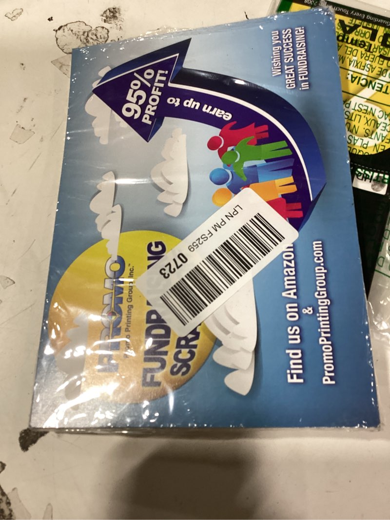Condition photo showing New/Like New for basketball scratch off fundraiser