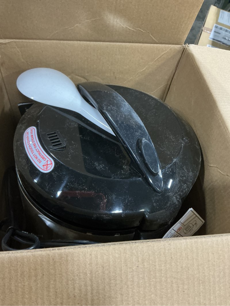 Condition photo showing As Is for Aroma 8-Cup (Cooked) Rice & Grain Cooker  Steamer  New Bonded Granited Coating