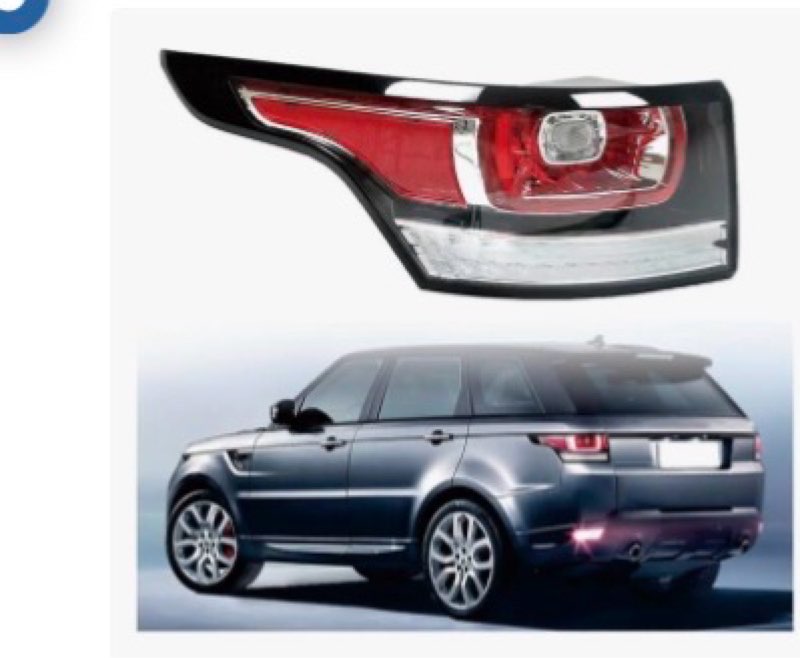GENRICS Tail Light Assembly Replacement for 2014 2015 2016 2017 Range Rover Sport Rear Brake Lamp Le