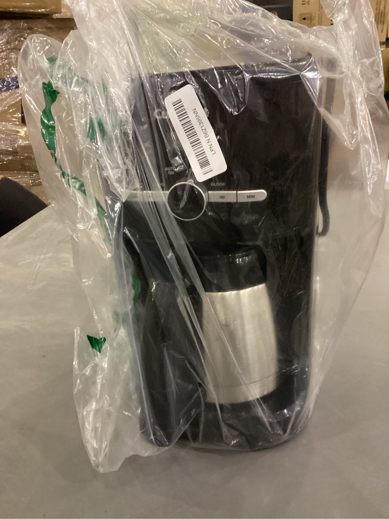 Condition photo showing As Is for Cuisinart 10-Cup Thermal Classic™ Coffeemaker, Black with Thermal, 10-Cup, Programmable, DCC-1170BKNAS Black Thermal Coffeemaker