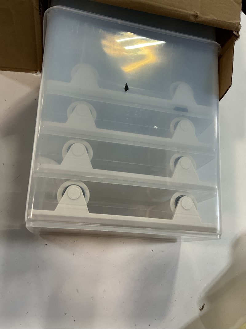 Condition photo showing As Is for 3d printing filament storage box with air-tight connectors and filament spool holders - filament dry box for filaments sealing and protection with desiccant & label (5.8l,4pack) 5.8l 4
