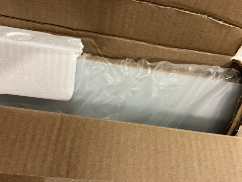 Condition photo showing Good Condition for Electric Warming Tray (XXL 32”x18”)?Food Warmers for Parties Buffet with Thermostat&Full Surface Heating,Tempered Glass Warming Mat for Food, Temperature Adjustable Gold Handles Food Warming Mat,White White Extra Large 32"x18"