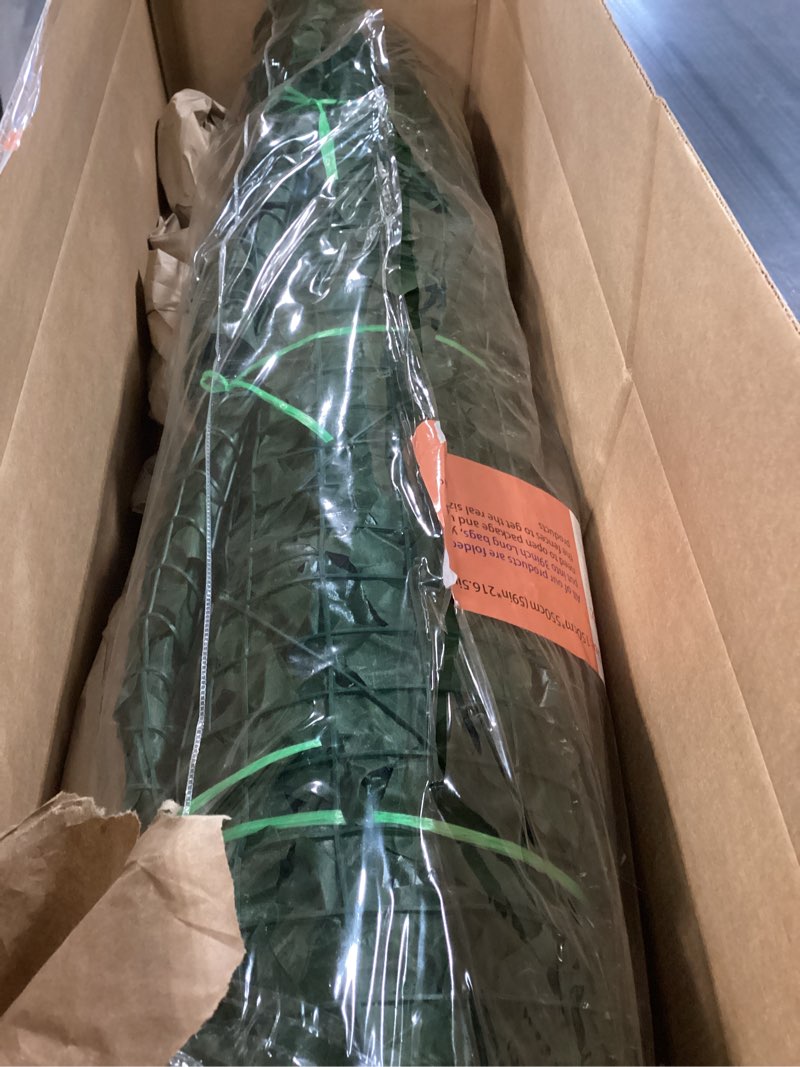 Condition photo showing Good Condition for dearhouse artificial ivy privacy fence wall screen, 59x216.5inch artificial hedges fence and faux ivy vine leaf decoration for outdoor garden decor 216.5* 59inch