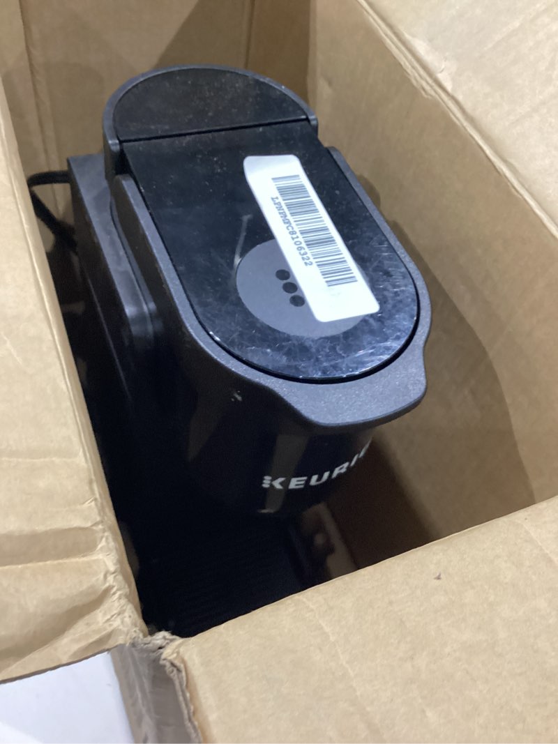Condition photo showing Good Condition for keurig k-express single serve k-cup pod coffee maker, 3 brew sizes, strong button feature, 42oz removable reservoir, black