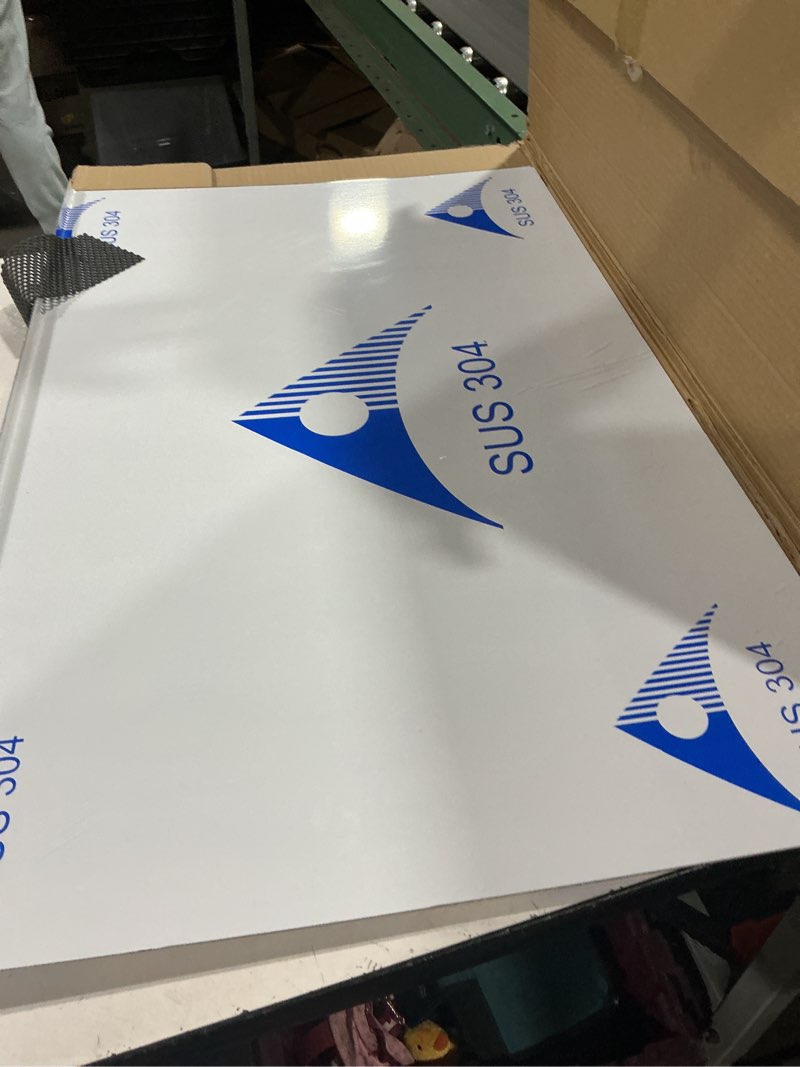 Condition photo showing Good Condition for stainless steel cutting boards for the kitchen, suitable for meat, fruits, vegetables, bread, and baking large-sized cutting boards (80 x 50cm/31.5 x 19.7 in) 31.5"l x 19.7"w