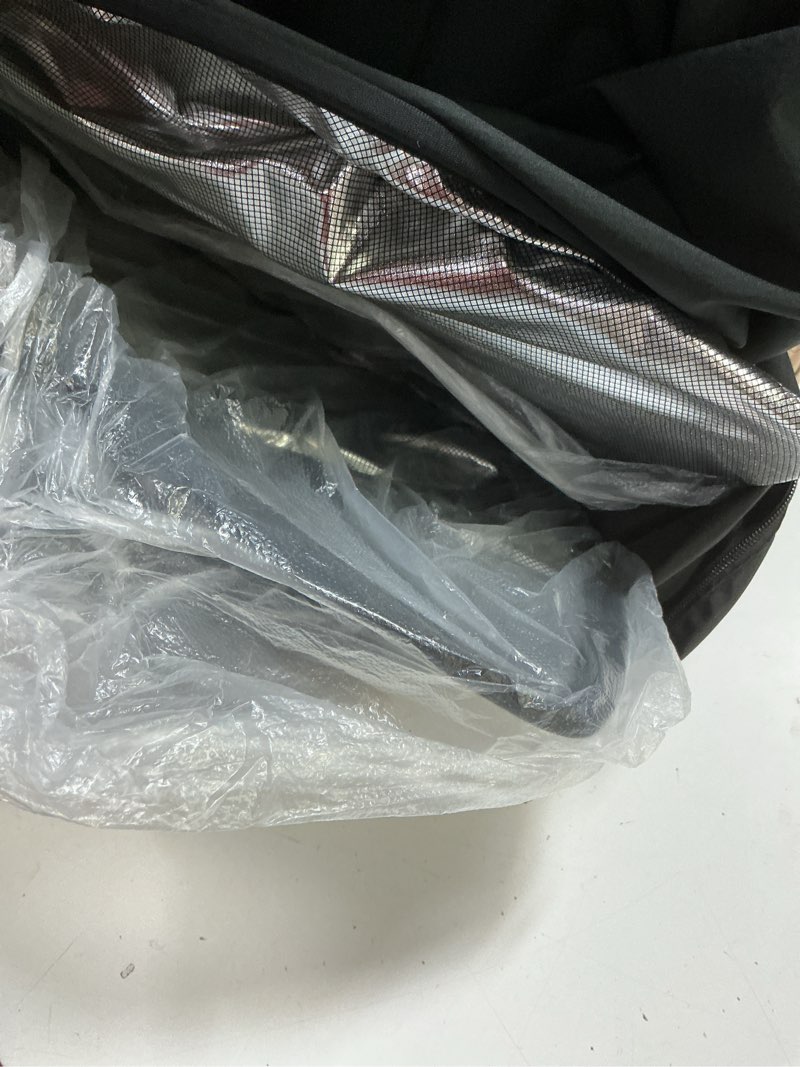 Condition photo showing As Is for non-sag roof sunshades for tesla model y 2025, upgraded foldable sunroof shade sunshade roof sun shade for tesla model y accessories 2021-2025 (not fit 2025-2026 juniper) ice black for model y 2020-2024