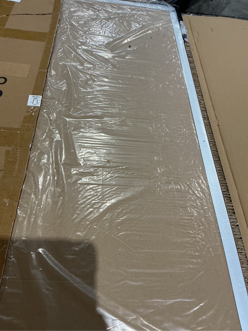 Condition photo showing Good Condition for 48"x36" lockable enclosed bulletin board with glass door, weather resistant cork notice board, wall mounted display case for school office community outdoor, 12xa4(brown, silver frame)