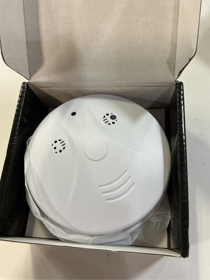 Condition photo showing Good Condition for security cameras smoke detector hidden camera video hd 1080p wifi camera wireless small cam real-time spy camera for home with night vision and motion detection