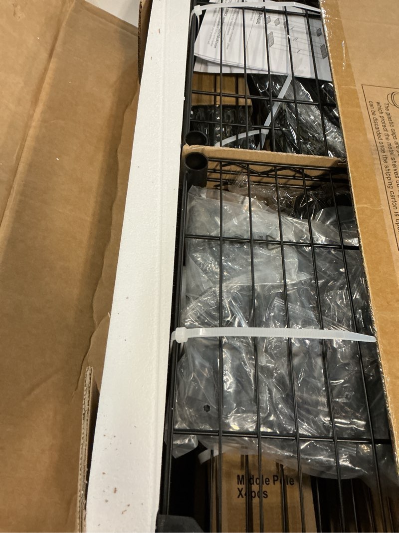 Condition photo showing New/Like New for SEMHOR E01 Expandable Heavy Duty Clothes Rack, Free Standing Closet System Organizer, Adjustable Portable Carbon Steel Garment & Clothing Racks for Hanging Clothes (72.5-96"), 800LBS Max Load, Black