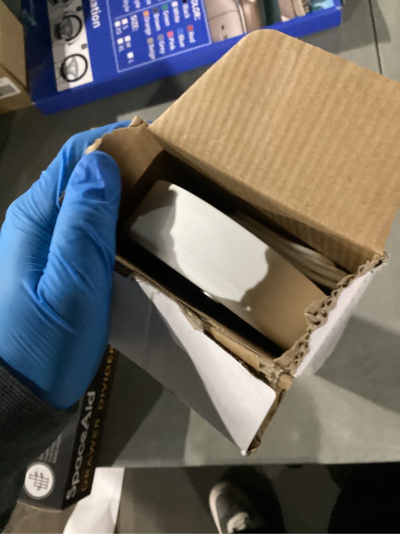 Condition photo showing As Is for Homemory Rechargeable Flameless Taper Candles, Real Waxy LED Candlesticks Flickering, Battery Operated Candles with Remote Timer, 9.6 Inches for Home Wedding Christmas Decor, 6 Pcs, White D-Rechargeable White Taper 9.6"