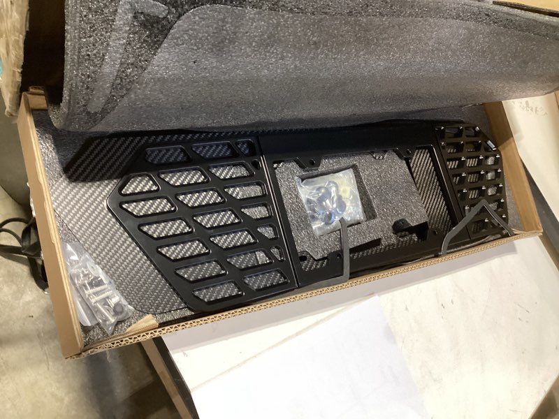 Condition photo showing Good Condition for rear license plate frame fit for corvette c8 2020 2021 2022 2023 2024 2025 stingray z51 aluminum license plate frame with carbon fiber background c8 corvette accessories
