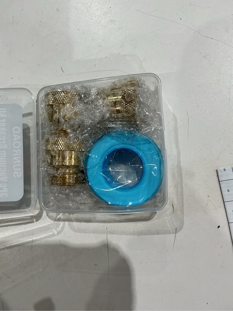 Condition photo showing New/Like New for 3 pack sunroad lead-free brass 3/4" inch mht hose bibb connector backflow preventer vacuum breaker,check valve for garden spigot rv hose connection,anti-siphon fitting with extra set screws