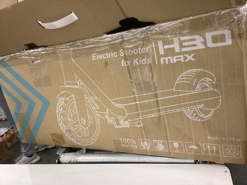 Condition photo showing As Is for Gyroor H30 Max Electric Scooter for Kids, LED Dispaly, 150W Powerful Motor, Dual Brake System, Adjustable Height and Speed, Best Presents for Kids H30Max-Blue