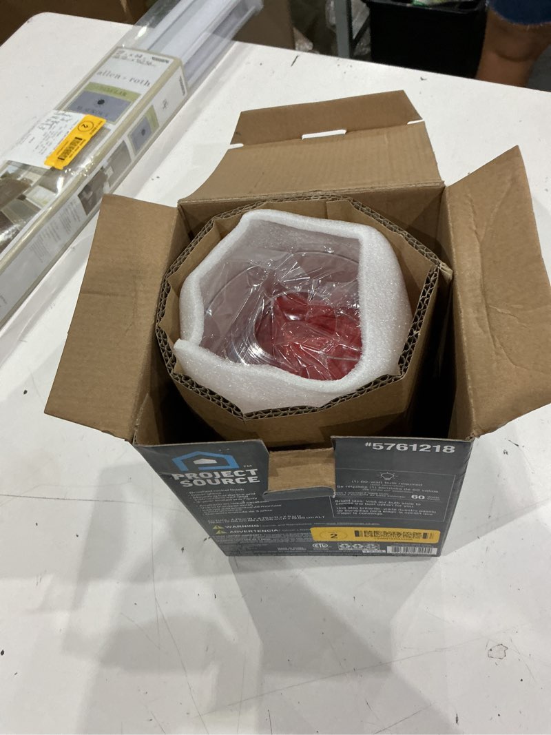 Condition photo showing Good Condition for project source 1-light 4.375-in brushed nickel semi-flush mount light