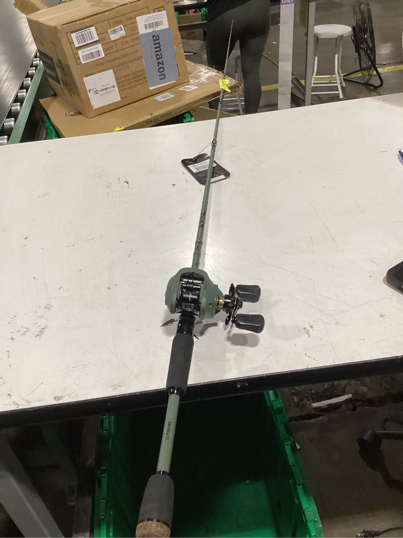 Condition photo showing As Is for 13 fishing sync 6 9  medium casting rod and reel combo - right handed
