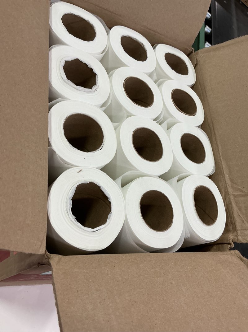 Condition photo showing New/Like New for Dealmed Exam Table Paper (12 Rolls) 18” x 225' Smooth, White Medical Exam Cover for Doctor’s Offices