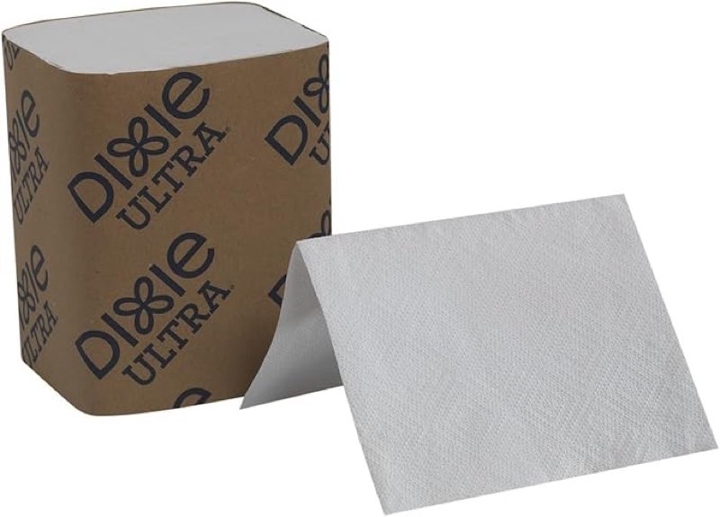  21 pcs Dixie Ultra 32006 Interfold Napkin Refills Two-Ply, 6 1/2 x 9 7/8 , White, 6000 Napkins/Carton, Sold as 1 Carton