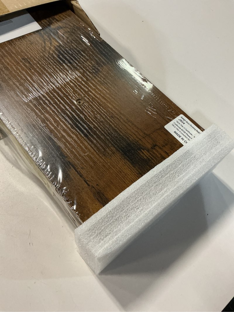 Condition photo showing Good Condition for BAYKA Floating Shelves, 22.5 inch Rustic Wood Wall Mounted Shelves for Bedroom, Living Room, Kitchen & Office, Hanging Display Shelf with 22 lbs Capacity (Rustic Brown,Set of 2) B. Rustic Brown - Americana Farmhouse Style 22.5inches