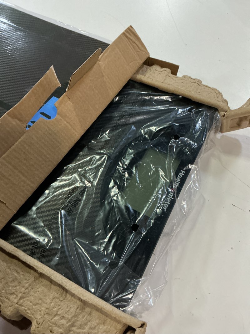 Condition photo showing Good Condition for health o meter lcd carbon fiber digital body weight scale, 400lb capacity