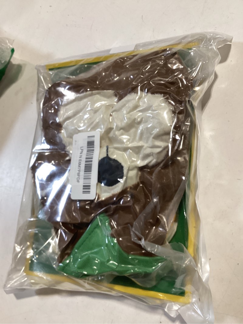 Condition photo showing Good Condition for bear with graduation cap toys class of 2026 plush stuffed teddy bear animal dog cap and gown with greeting card and bag for graduation day gift(green) green graduation bear