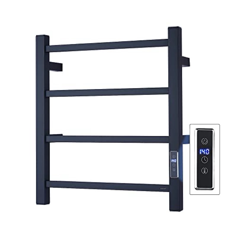 SHARNDY Electric Towel Warmer with Built-in Timer - Wall Mounted Bathroom Heated Towel Rack, Plug-in