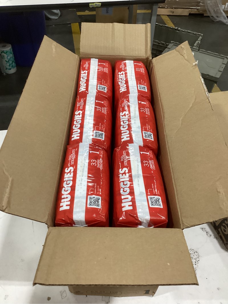 Condition photo showing Good Condition for huggies size 2 diapers, little snugglers baby diapers, size 2 (12-18 lbs), 186 count (3 packs of 62), packaging may vary