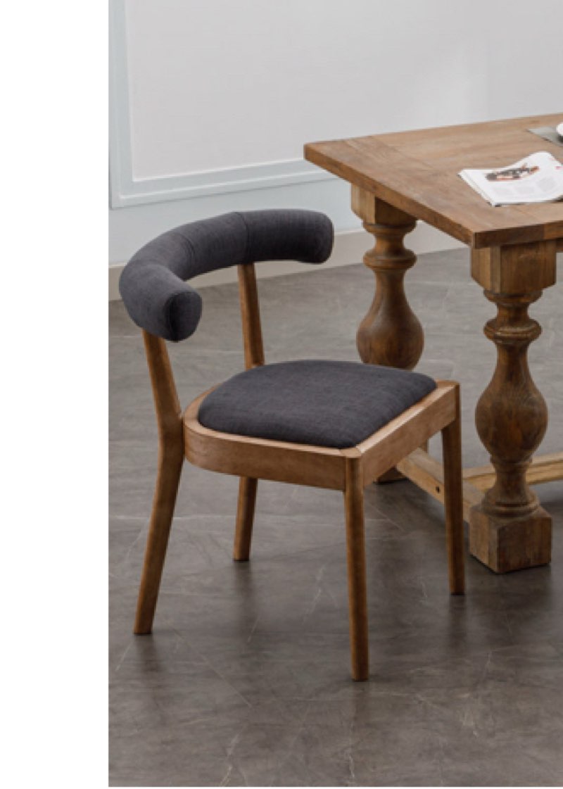 ayman solid back side chair (set of 1)