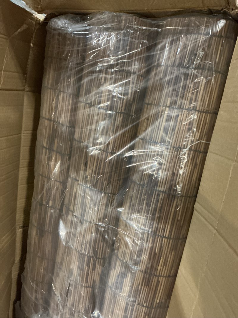 Condition photo showing New/Like New for barydat 3 pcs 5 x 16.4 ft bamboo privacy screen, reed fence roller patio decorative fences reed screen curtain for garden backyard patio balconies 3 5 x 16.4 ft