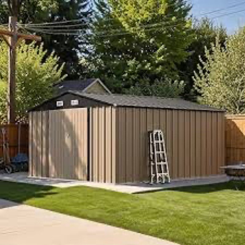 Patiowell 10 x 12 FT Metal Storage Shed