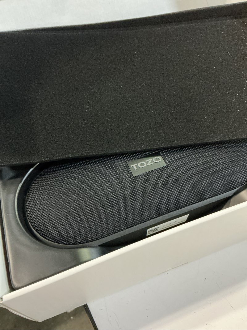 Condition photo showing Good Condition for tozo pa1 large bluetooth speaker, powerful 2.0 stereo sound with deep bass, 25h playtime, ipx7 waterproof shower speaker, wireless speaker with app eq control, dual pairing for home, outdoor & travel matte black