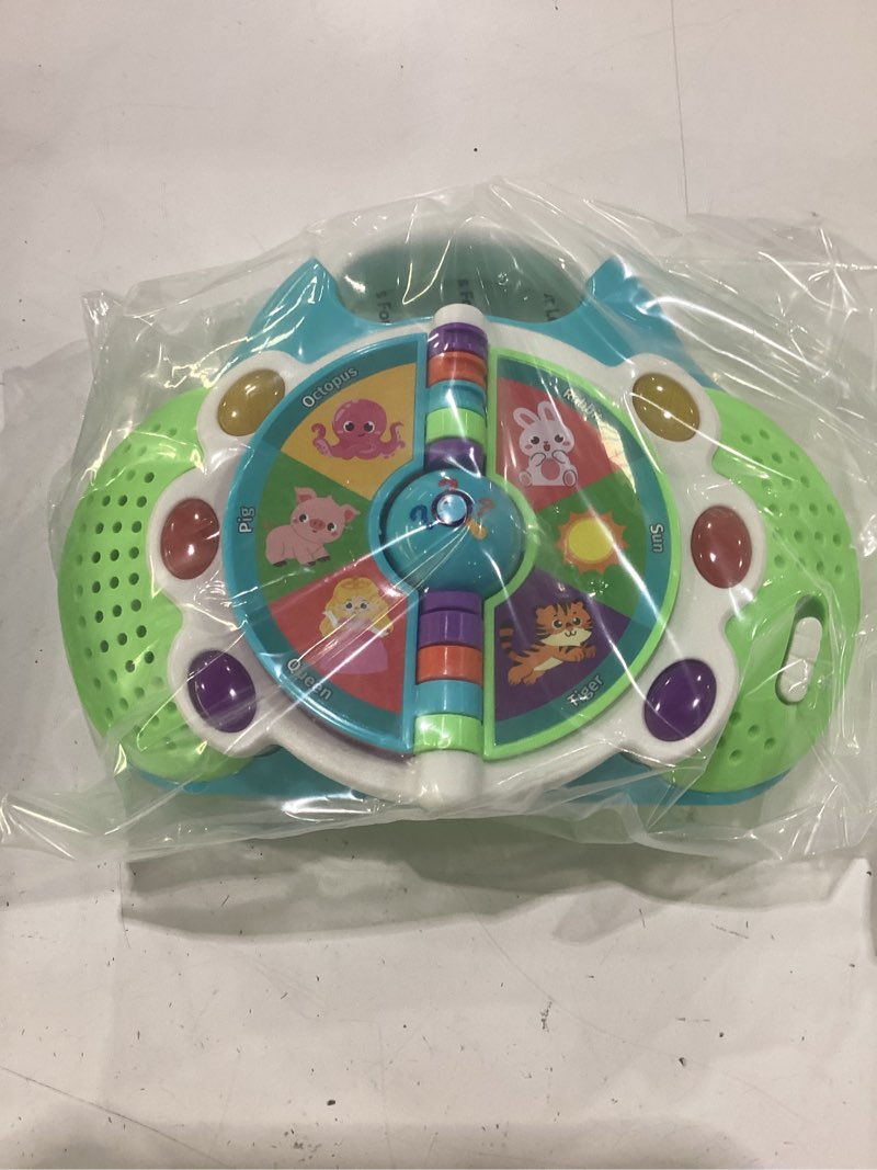 Condition photo showing New/Like New for musical toddler learning toy, alphabet flip book with lights & sounds, car seat travel toy for 1 2 3 year old boys girls, interactive abc educational toy for daycare classroom, christmas birthday gift