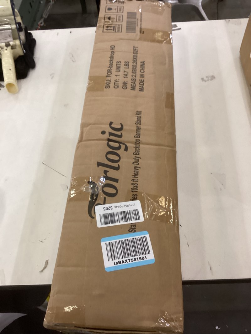 Condition photo showing New/Like New for Backdrop Banner Stand 10x8ft?Adjustable Heavy Duty Photo Backdrop Stand?Step and Repeat Background Stands for Party?Photography?Wedding