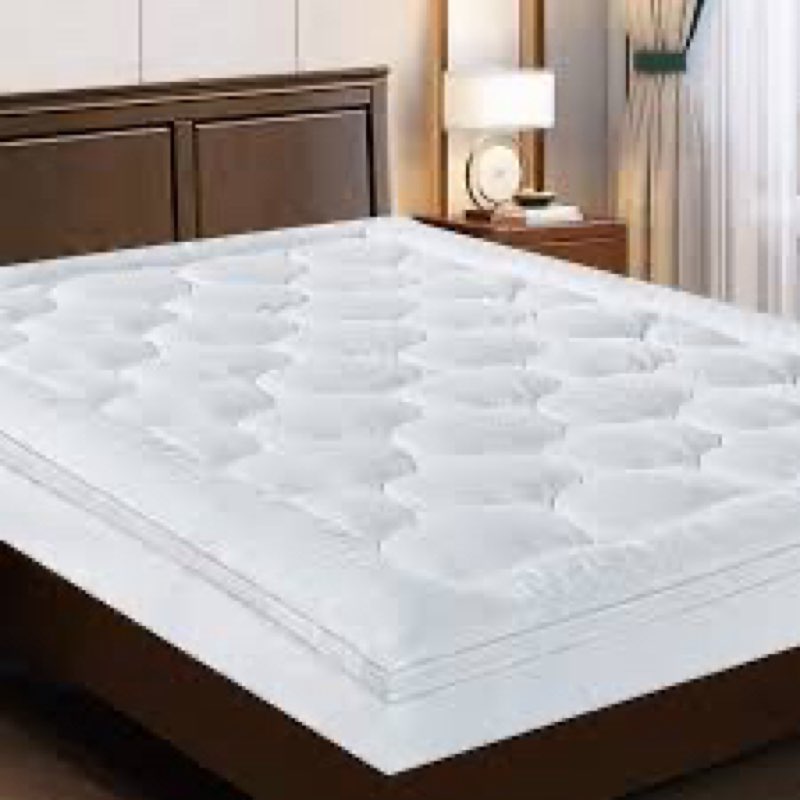 EASELAND Queen Size Mattress Pad Pillow Top Mattress Cover Quilted Fitted Mattress Protector Cotton 