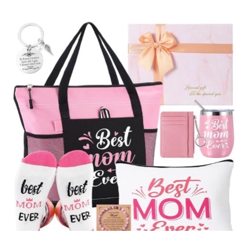 tiangrid 30 pcs happy mother's day gifts bulk sets include mom makeup bags best mom ever tumbler par