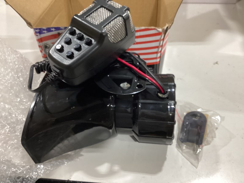 Condition photo showing Good Condition for alarm horn siren pa speaker mic system, banhao 100w 12v 7 sound loud car alarm police car siren speaker system emergency amplifier kit for 12v truck lorry boat vehicle siren horn