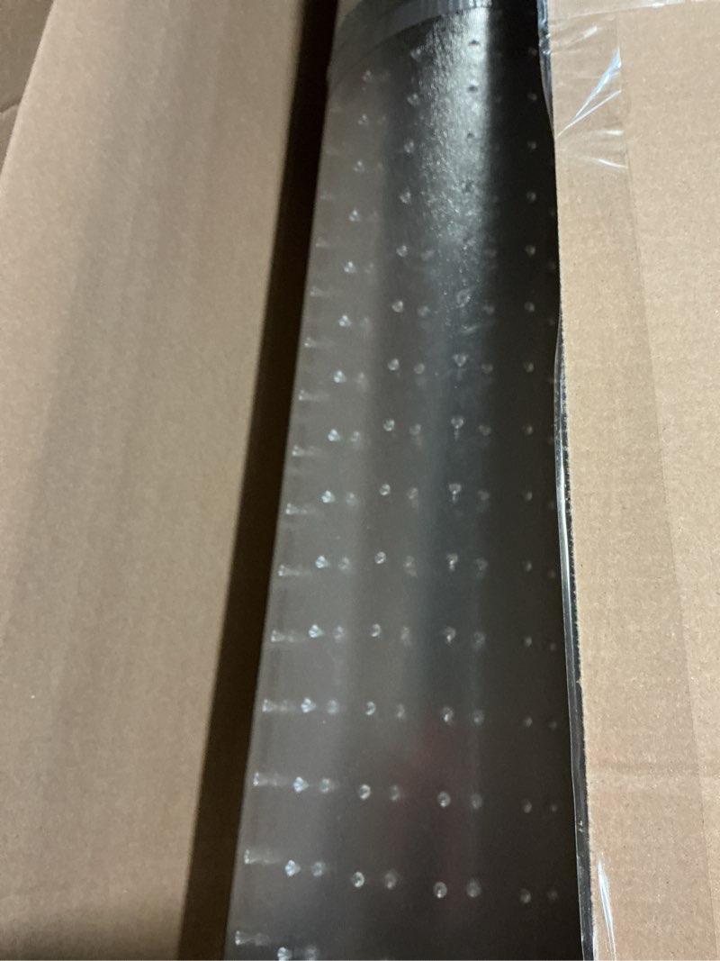 Condition photo showing Good Condition for kuyal desk chair mat for carpet, 36'' x 48'' rectangle transparent mats for chairs good for desks, office and home, easy glide, protects floors for low and no pile carpeted floors 36"x48" for carpet