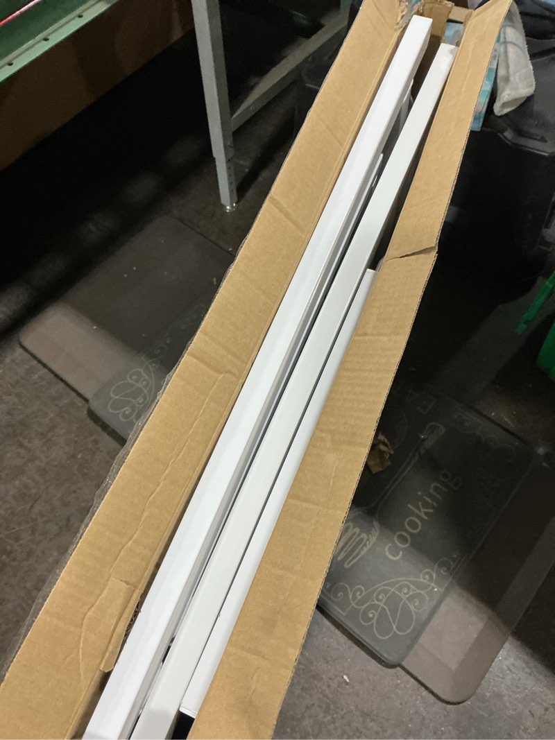 Condition photo showing As Is for ALLAIBB Extra Wide Baby Gate Pressure Mount Auto Close White Metal Child Dog Pet Safety Gates with Walk Through for Stairs,Doorways,Kitchen and Living Room(71.65-76.38"/182-194cm) White 71.65-76.38"/182-194cm