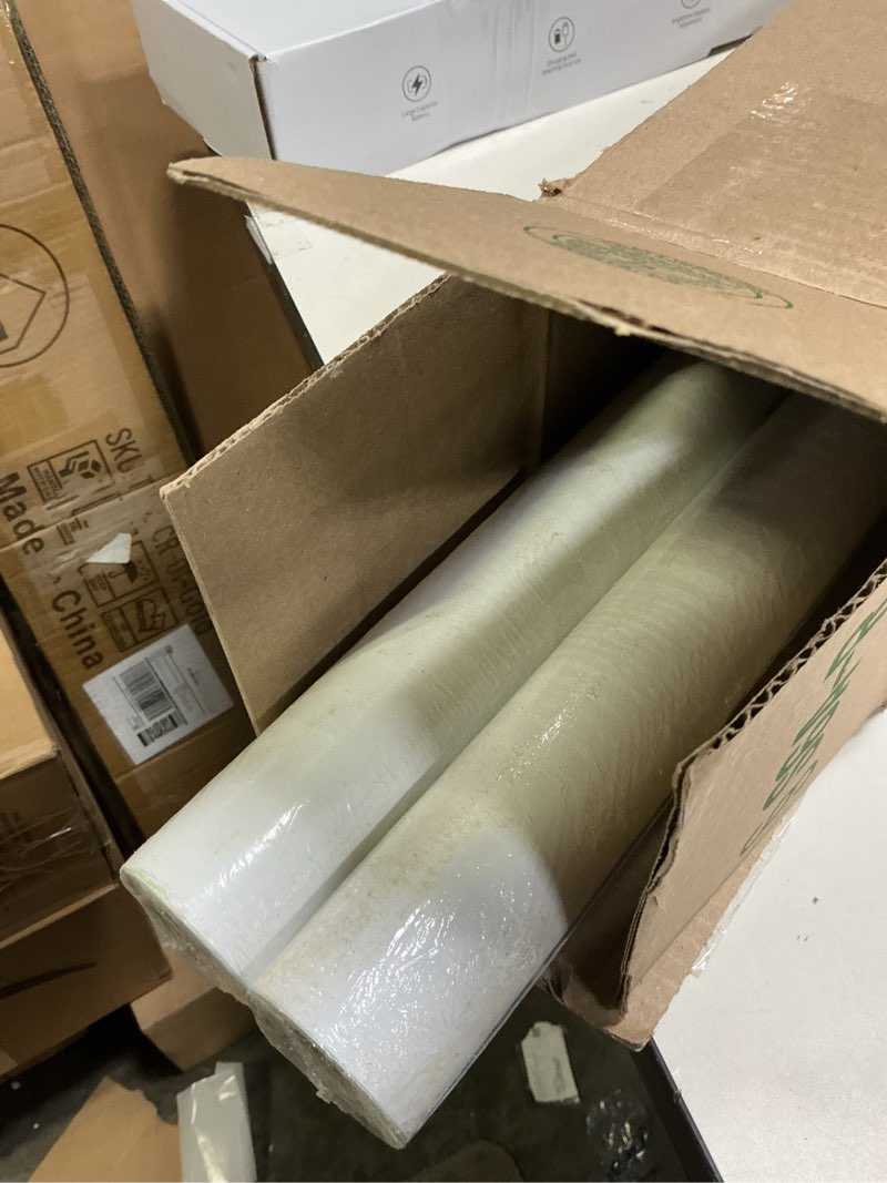 Condition photo showing Good Condition for seonta White Contact Paper 24"x200" Wood Peel and Stick Wallpaper Waterproof Removable Self Adhesive Wall Paper Cover Wood Vinyl Wrap for Countertop Desk Table Cabinets 200" x 24" white wood