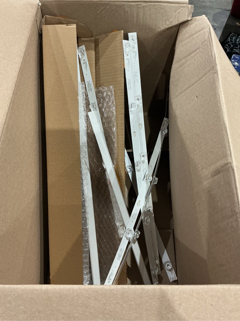 Condition photo showing As Is for 8 pcs led backlight strips for tcl 55'' tv l55p2-udn tot-55d2900 l55e5800a u55p6006 55uc6406 lb5505 55uc6426 l55s4900fs l55s4900 jl.d55051330-004es-m jl.d55041330-004es-m 55u6700c 55d2900