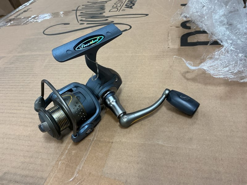 Condition photo showing As Is for Pflueger President Spinning Reel and Fishing Rod Combo New Model 25 Size Reel - 5'6" - Light - 1pc