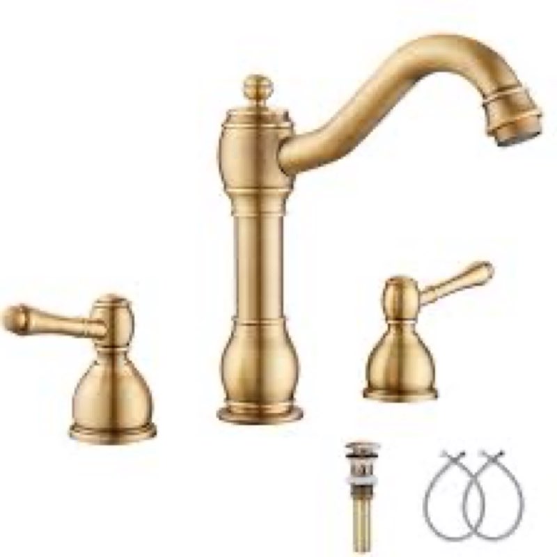 widespread faucet 2-handle bathroom faucet with drain assembly