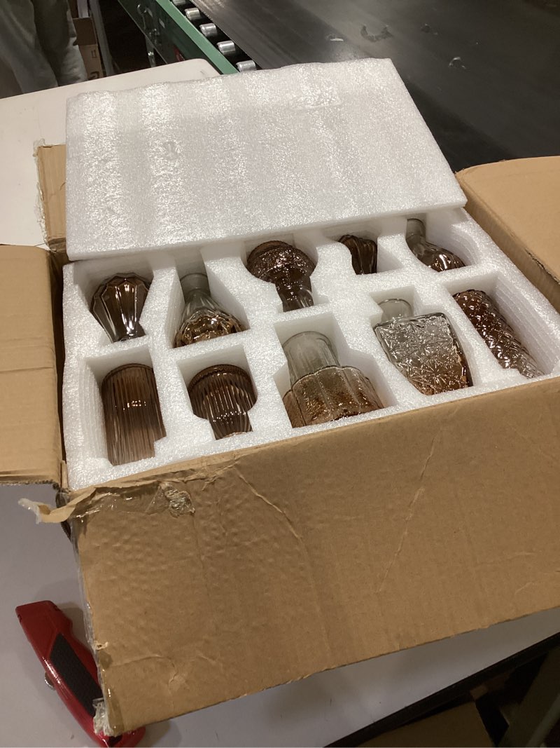 Condition photo showing New/Like New for Mini Bud Vases As Wedding Centerpieces for Tables,Clear Bud Vases for Flowers,Small Flower Vases Suitable for Birthday Party,Anniversary,Wedding Reception,Baby Shower (Amber, 24PCS) Amber 24PCS. Similar to stock photos 