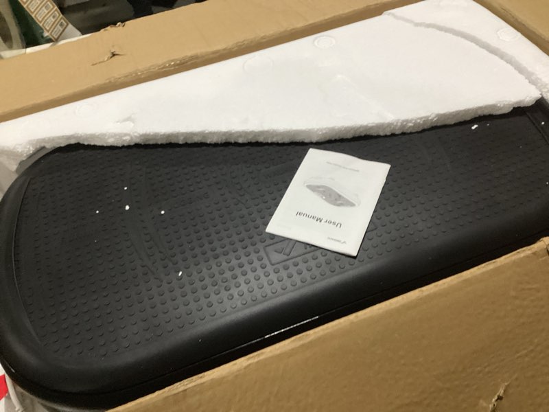 Condition photo showing As Is for merach vibration plate exercise machine, vibration plate 440 lbs capacity, bluetooth and silicone pedal, stimulate deep fat, vibration plate for lymphatic drainage, vibrating for weight loss black