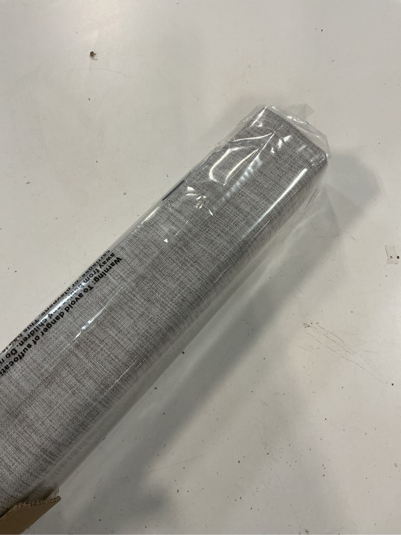 Condition photo showing Good Condition for LazBlinds No Tools No Drill Cordless Roman Shades for Windows, Blackout Thermal Insulated UV Blocking Window Blinds, Room Darkening Fabric Blinds for Indoor Windows, 28'' W x 64'' H, Grey Blackout - Grey 28" W x 64" H