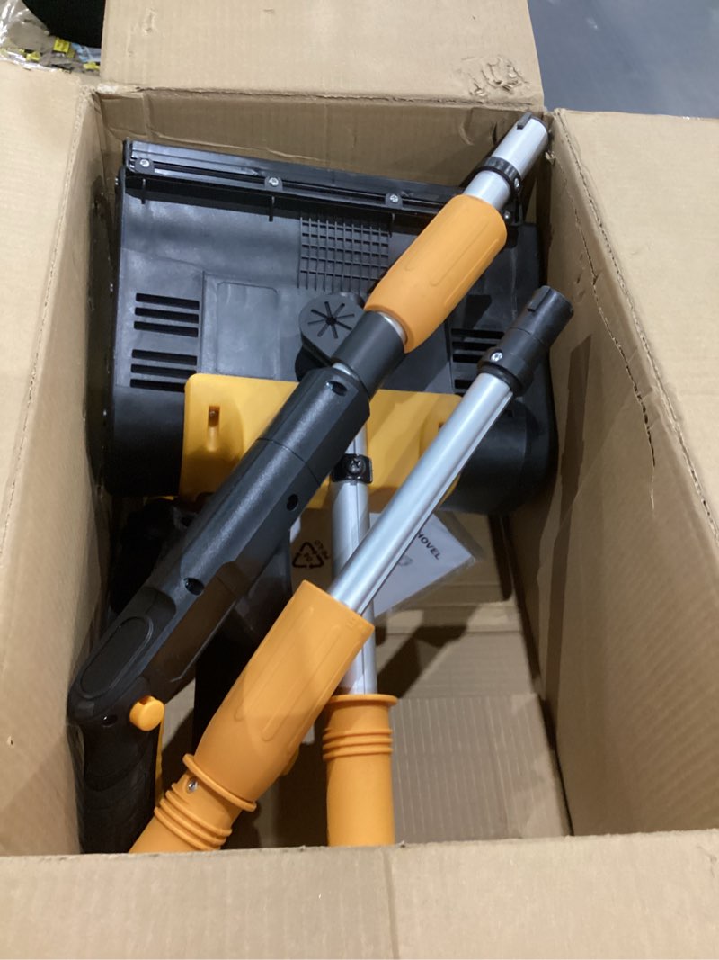 Condition photo showing As Is for Cordless Snow Shovel Compatible with DeWalt 20V MAX Battery (Tool Only), 11" Lightweight Electric Snow Blower with 20FT Max Throw & Adjustable Handle, Snow Thrower for Driveway, Deck, Patio & Steps