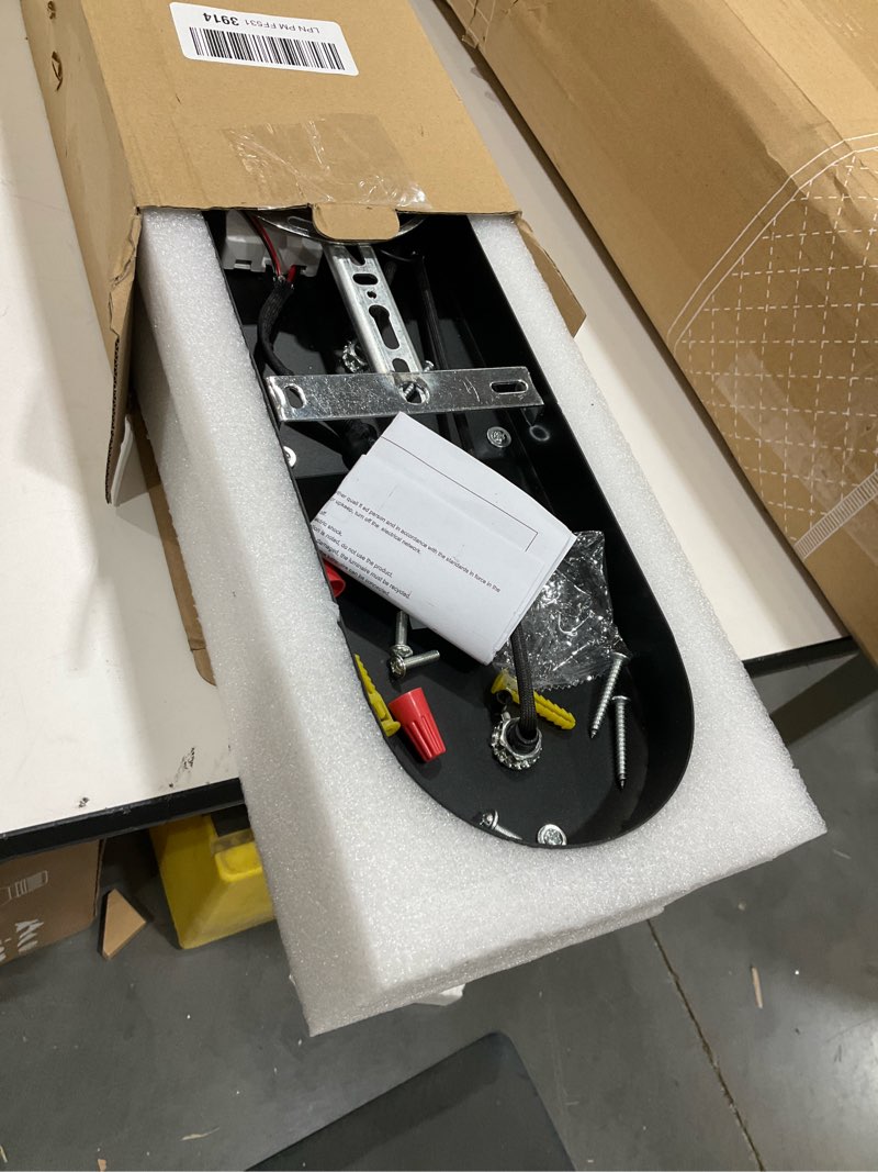 Condition photo showing Good Condition for LED 4 Light Track Lighting Spotlight Kit, Black Ceiling Spotlights, Modern Track Light Fixture with Flexibly Rotatable Light Heads, 50W+20W Dual Lighting for Kitchen Living Room,Includes 4 x GU10 Bulb Black 4 Light Track