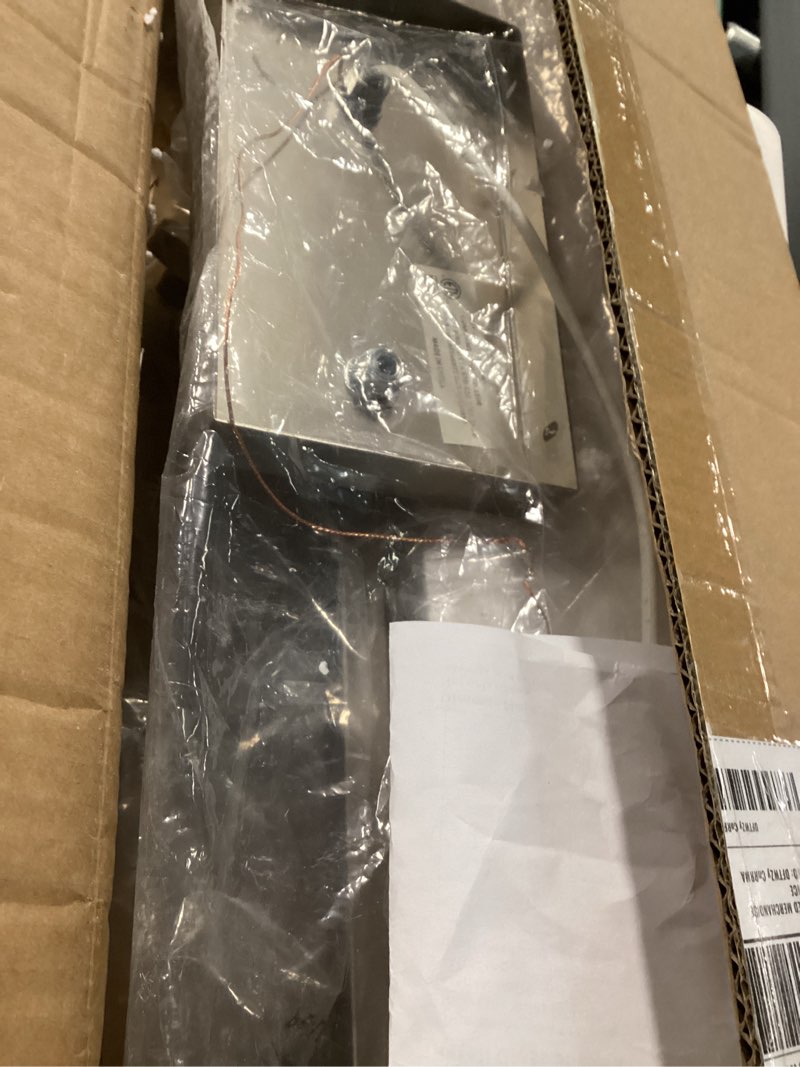 Condition photo showing As Is for 6 Light Track Lighting Kit Brushed Nickel Kitchen Track Lighting Fixtures Ceiling Mount Bathroom Vanity Wall Scones Light Fixture with Clear Glass, Rotatable Spotlight for Kitchen Shop Hallway Brushed Nickel 6-Light